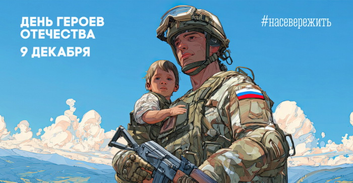 Нажмите для увеличения Солдат в ворме вооруженных сил РФ с ребенком на руках